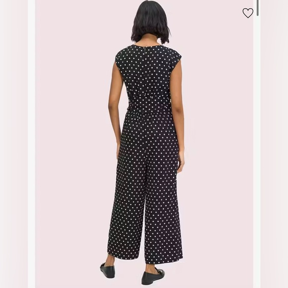 Kate Spade ♠️ polka dot jumpsuit - fits large - Picture 2 of 8